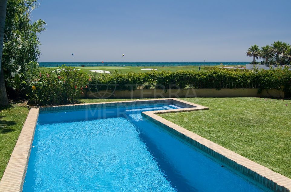 Frontline beach and golf villa for sale in Guadalmina Baja, Marbella