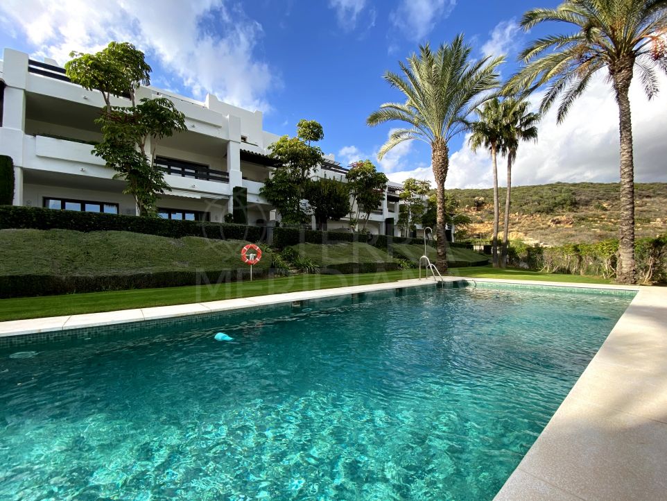 Fabulous 2 bedroom penthouse with sea views for sale inside the Finca Cortesin Golf Resort, Casares,