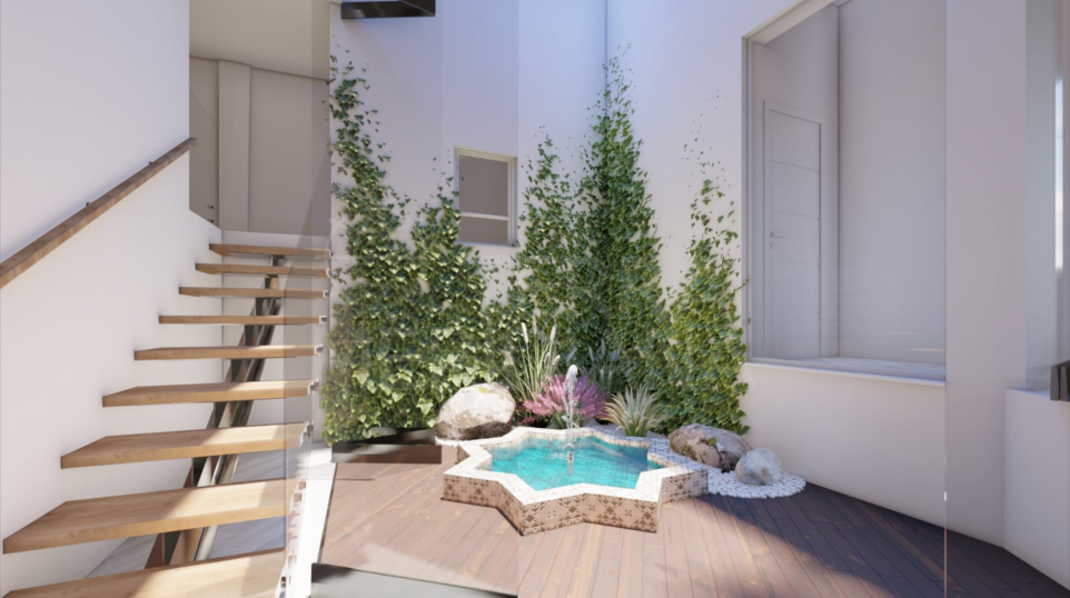 Unique off-plan three bedroom ground floor apartment including garage for sale in Estepona old town