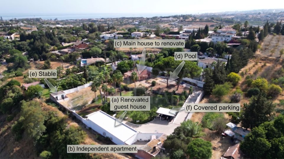 Finca Esperanza - Un domaine privé avec vue mer, partiellement rénové près d’Estepona