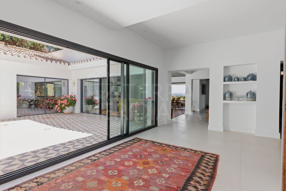 Stunning Frontline Beach Renovated Villa in Casasola, East Estepona