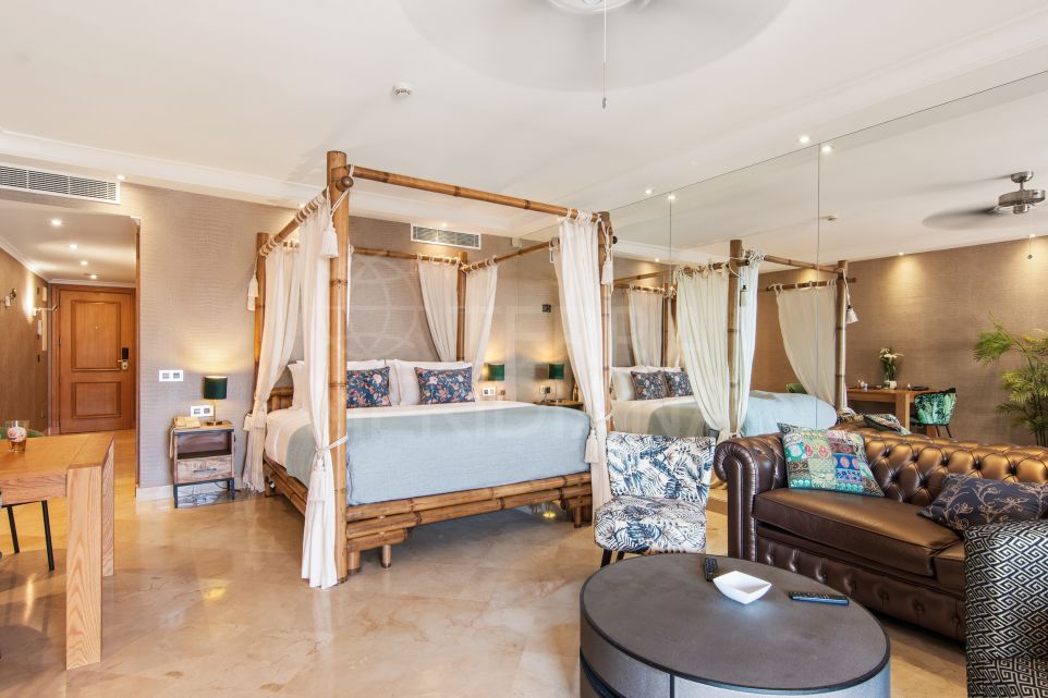 Exceptional south facing middle floor studio in the private wing of Melia Hacienda del Mar with panoramic sea views