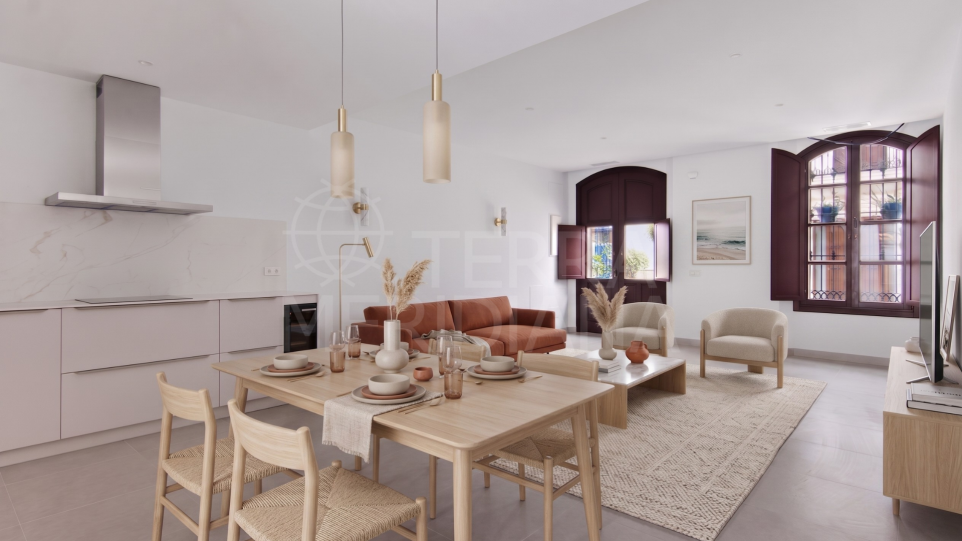 Maison de ville andalouse contemporaine neuve avec 3 chambres à vendre dans la vieille ville d’Estepona