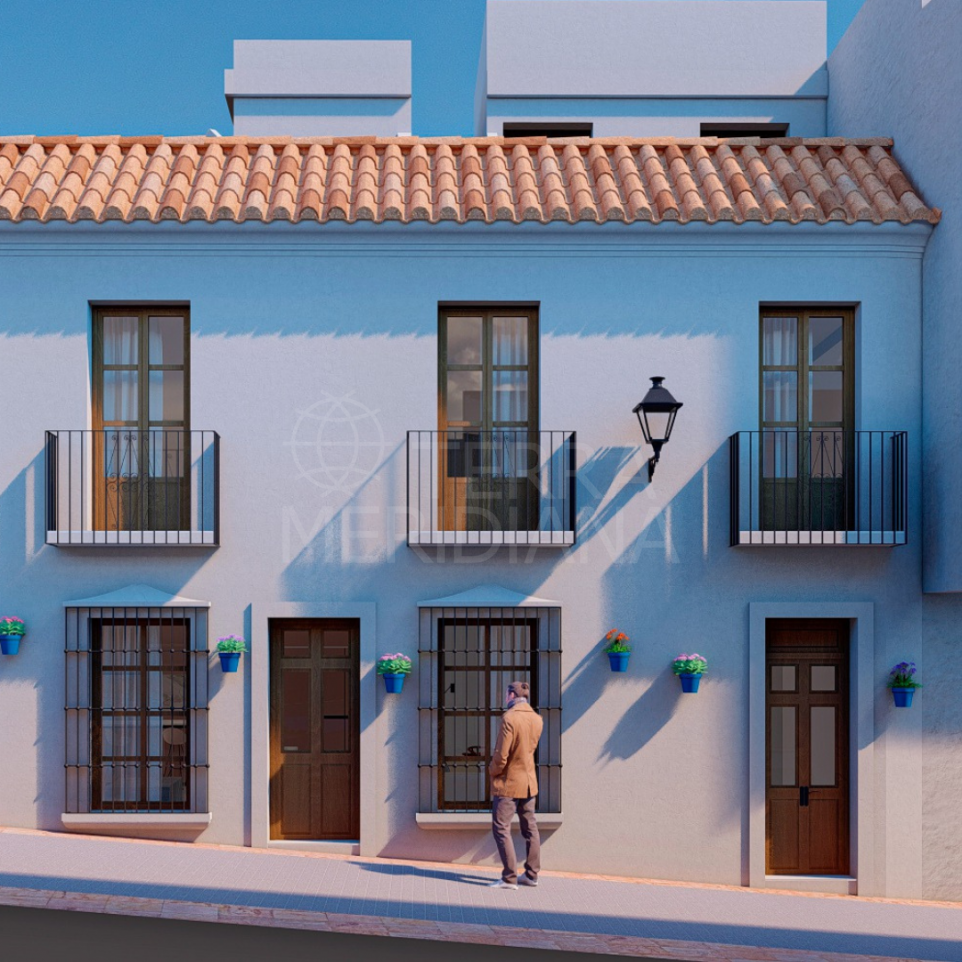 Brand New Contemporary 3-Bed Andalusian Townhouse For Sale in Estepona Old Town