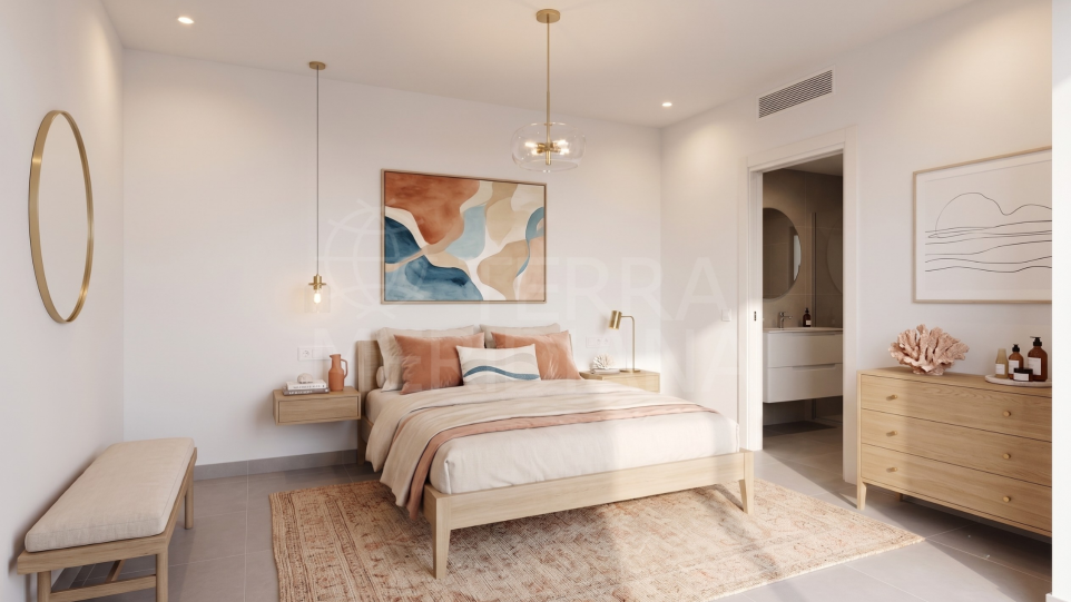 Maison de ville andalouse contemporaine neuve avec 3 chambres à vendre dans la vieille ville d’Estepona