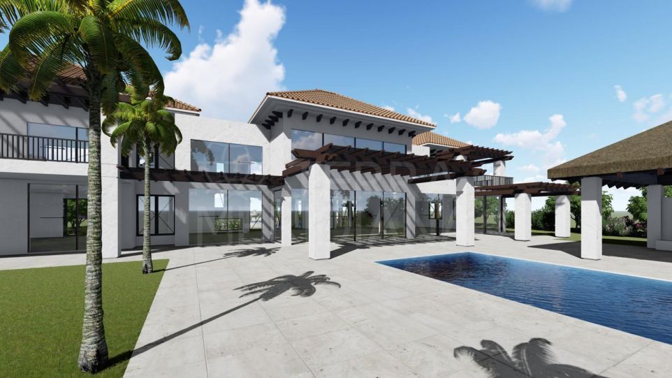 Amazing plot with project and license for sale in La Zagaleta with panoramic sea views