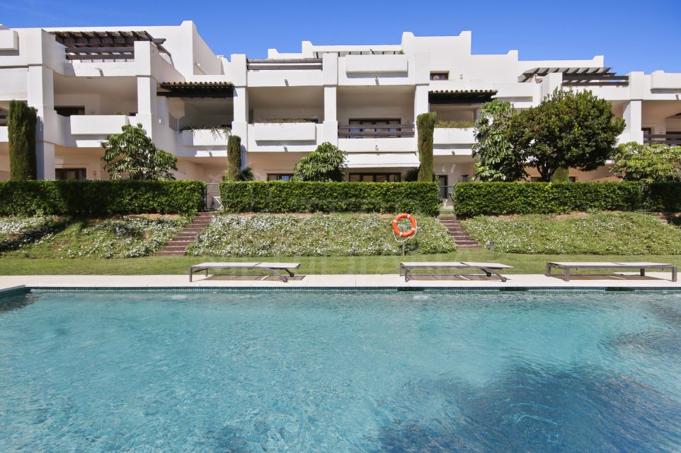 3 bedroom ground floor apartment for sale in Altos de Cortesin, Casares, with private garden