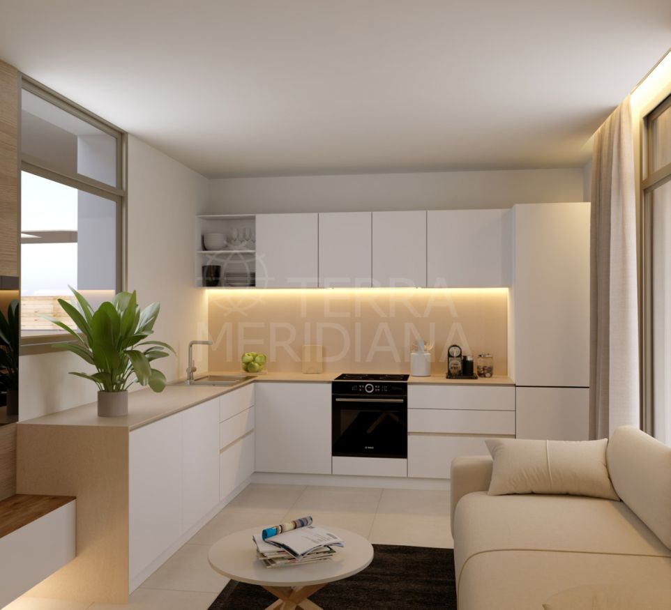 Stunning 2 bedroom brand new apartment with sea views for sale in Estepona center