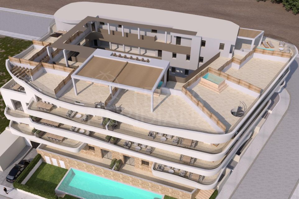 Stunning 2 bedroom brand new apartment with sea views for sale in Estepona center