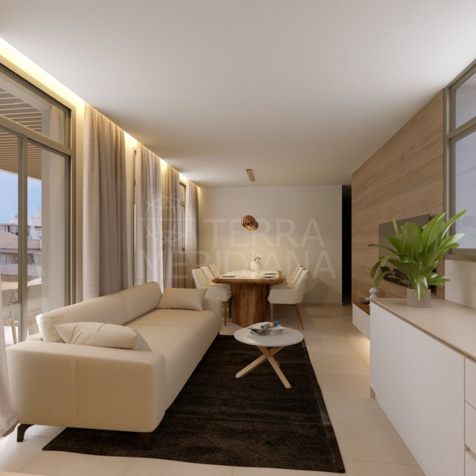 Brand new contemporary style 2-bedroom Duplex Penthouse with sea views for sale in Estepona centre