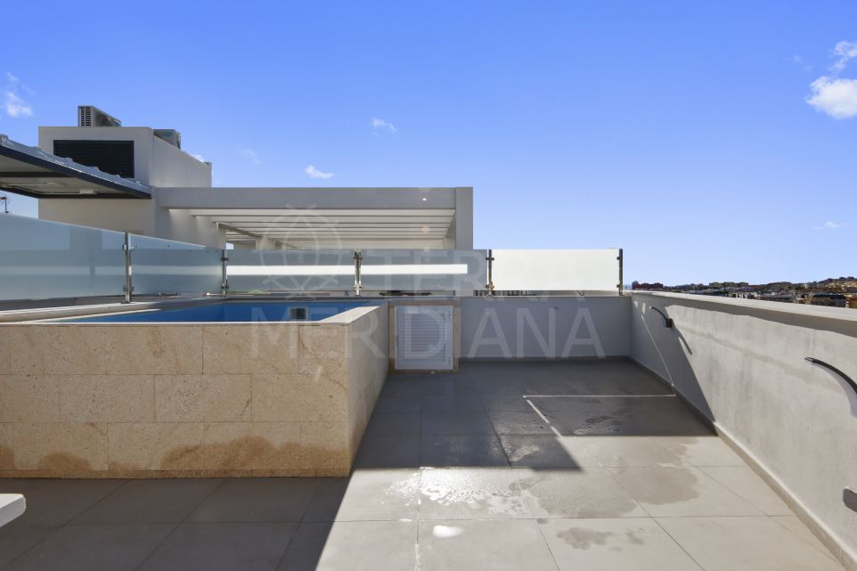 Brand new contemporary style 2-bedroom Duplex Penthouse with sea views for sale in Estepona centre