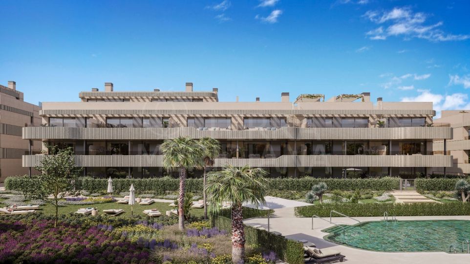 Appartement de luxe de trois chambres au rez-de-chaussée en vente sur plan à Nyra, El Paraíso Benahavís