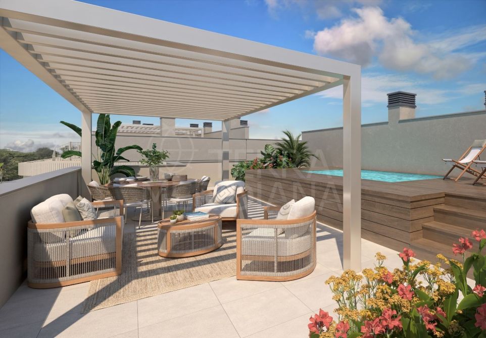 Penthouse en duplex de 3 chambres avec piscine privée en vente sur plan à Nyra, El Paraíso Benahavís