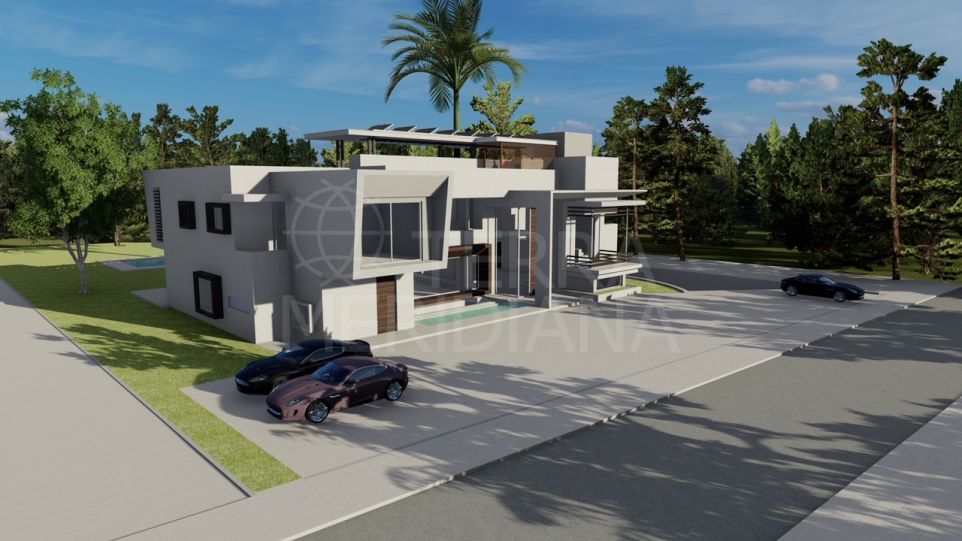 Parcela con proyecto para construir una villa de lujo de ensueño en venta en Guadalmina Baja, San Pedro de Alcántara