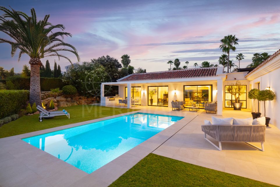 Stylish villa with a spacious layout for sale in Los Naranjos, Nueva Andalucia, Marbella
