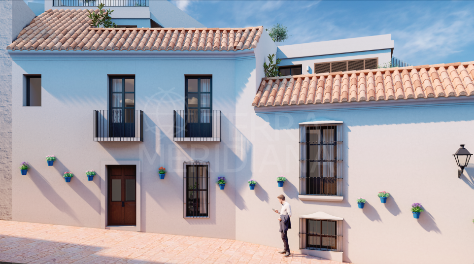 Brand New Andalusian Inspired 3-Bedroom Townhouse for Sale in Estepona Old Town