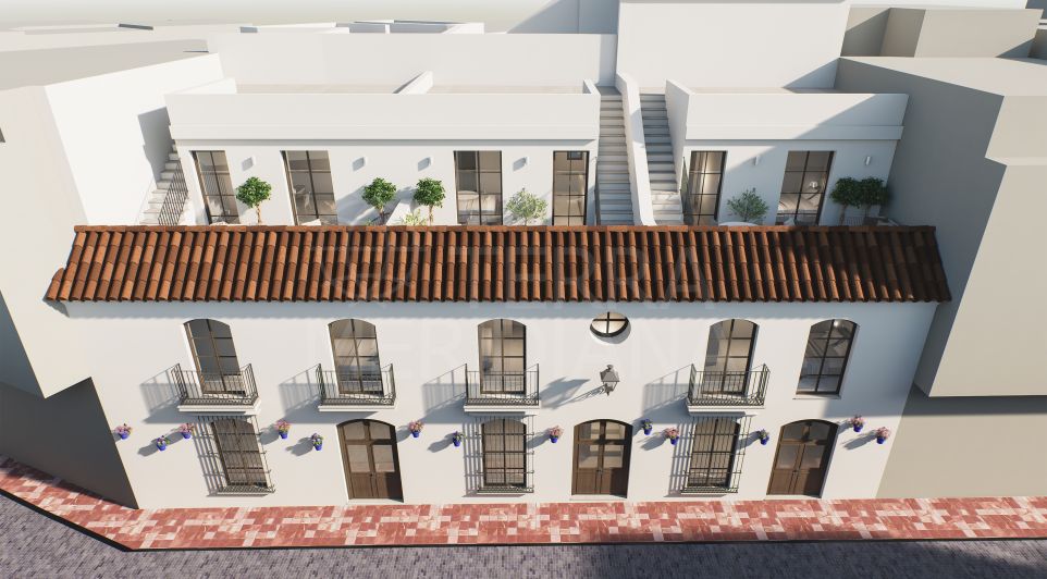 Brand New Contemporary 3-Bed Andalusian Townhouse For Sale in Estepona Old Town
