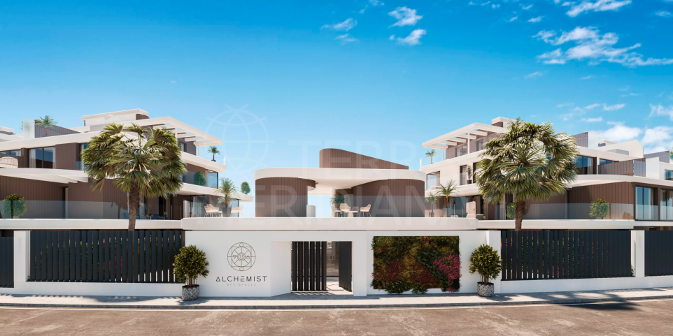 Appartement de luxe de 2 chambres au rez-de-chaussée à vendre à Alchemist Residences, Costa Galera Estepona