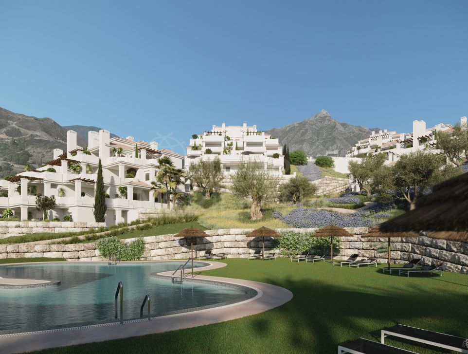 Appartement élégant et spacieux avec vue spectaculaire à vendre à Nueva Andalucía, Marbella
