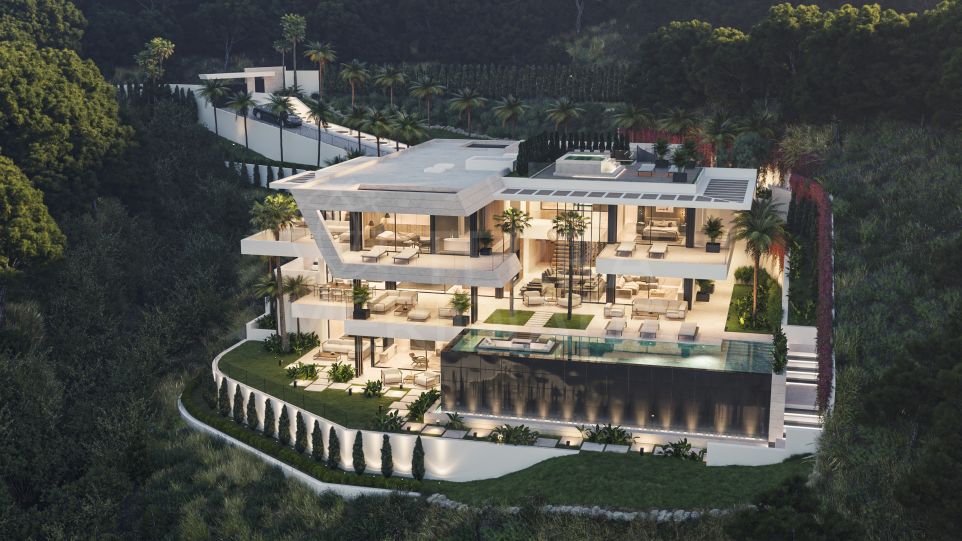 Superbe villa nouvellement construite avec une vue imprenable à vendre à Monte Mayor, Benahavis