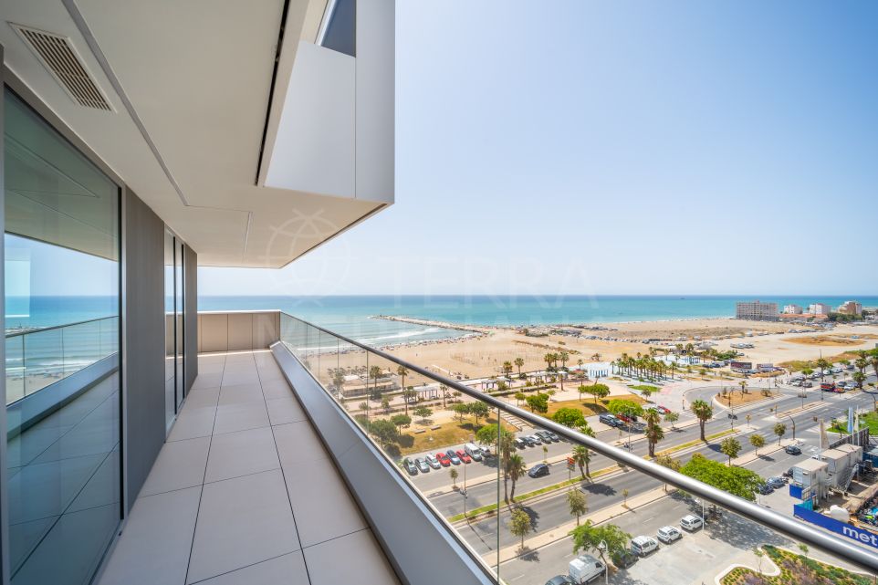 Modern Beachfront Living: 4-Bedroom Apartment with Views for Sale in Picasso Towers, Malaga