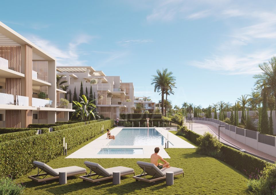 Fabuloso apartamento en planta baja en nueva promoción en la Nueva Milla de Oro de Estepona