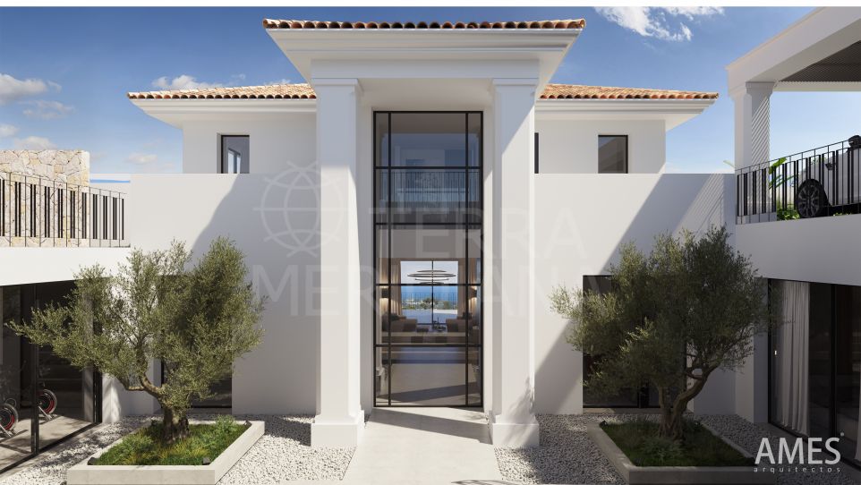 Nueva villa con características de última generación y vistas en venta en El Herrojo, Benahavís