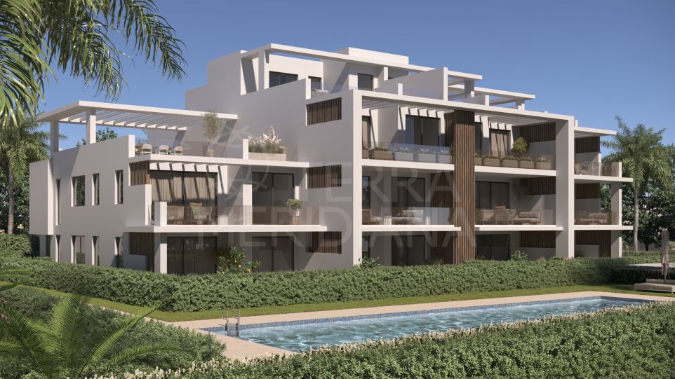 Fabuleux Duplex Penthouse hors plan dans un tout nouveau développement sur le New Golden Mile d'Estepona