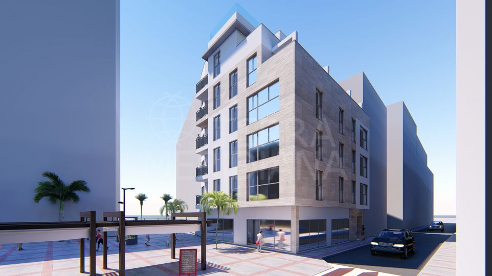 Apartamento sobre plano de 2 dormitorios en tercera planta en Estepona centro a 50m de la playa