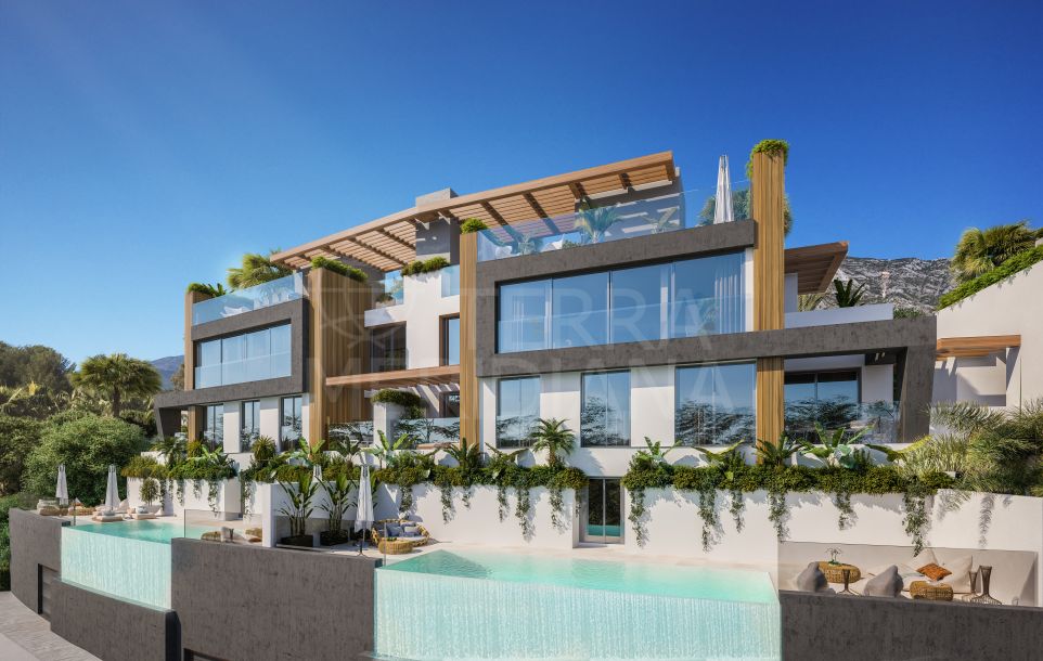 Villa con vistas a la costa a la venta en la nueva urbanización de lujo Ocean 360º, Benahavis