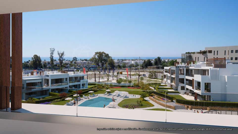 Off-plan penthouse apartment with large solarium for sale in Los Miradores del Sol, Estepona