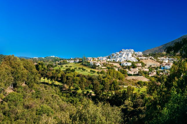 Benahavis Panorama of Village With Whitewashed Houses In Benahavis