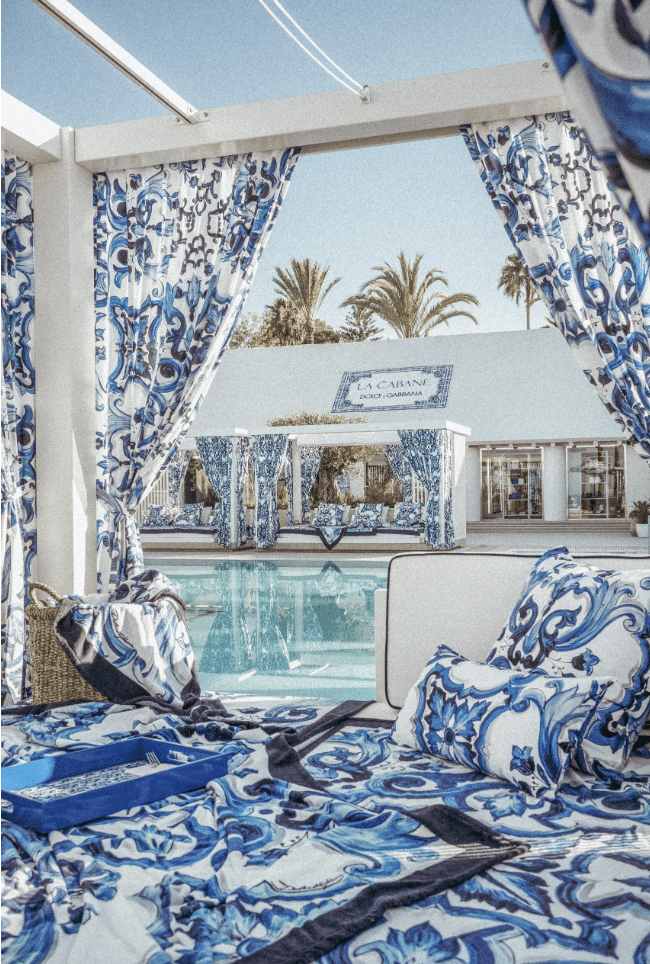 Dolce & Gabbana beach club in Los Monteros Marbella