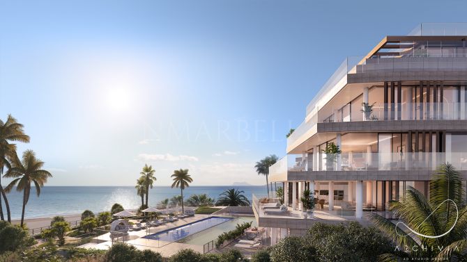 Frontline beach penthouse in Estepona with stunning views