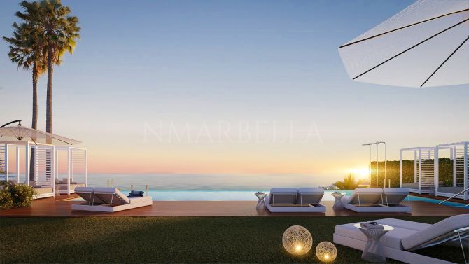 Contemporary apartment with stunning sea views for sale in Mijas