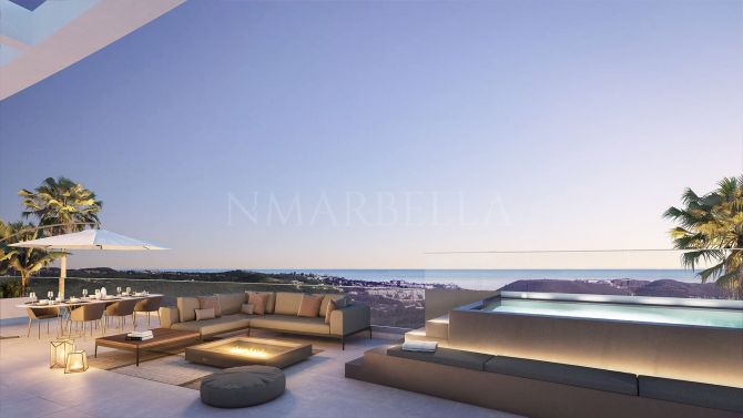 Contemporary penthouse with stunning sea views for sale in Mijas