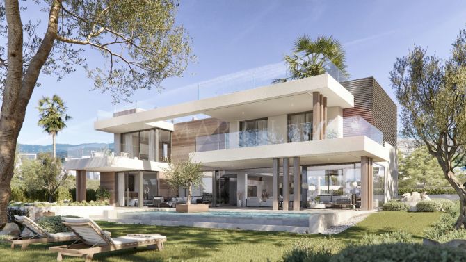 New modern villa with sea views for sale on the New Golden Mile Estepona