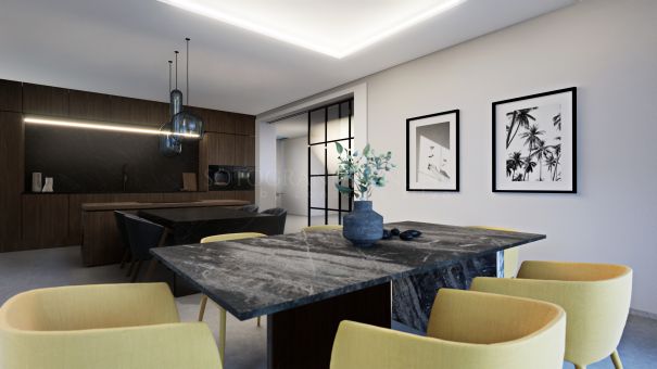 Casa Quijote is a modern villa under construction in Sotogrande Alto Central