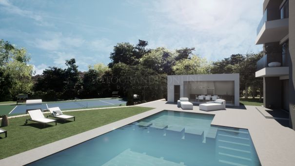 Casa Quijote is a modern villa under construction in Sotogrande Alto Central