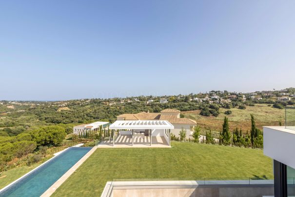 Magnificent modern design villa just finished in a fantastic location bordering a green area