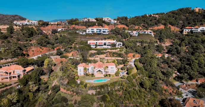 Photograph of properties in La Zagaleta