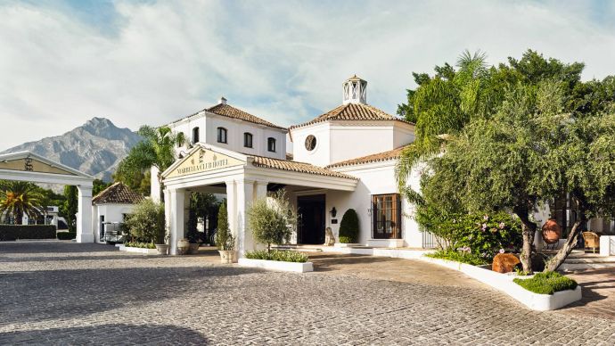 Photograph of the Marbella Club Hotel Entrance