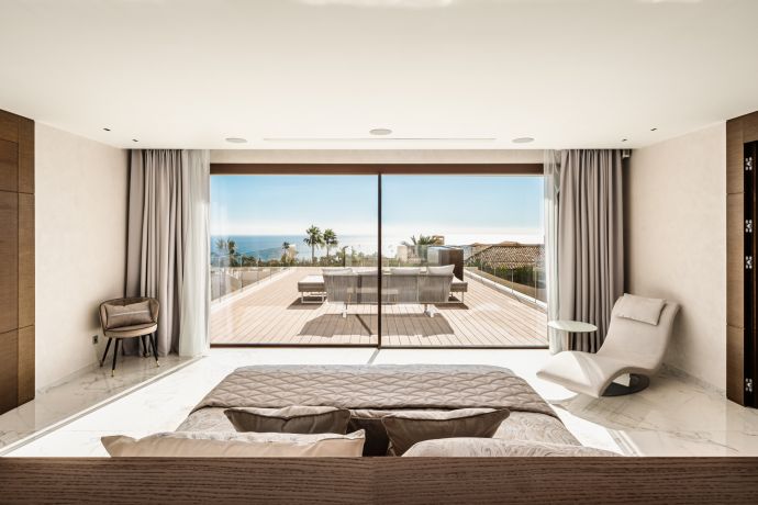 sea views from a mansion in Sierra Blanca on the Marbella Golden Mile