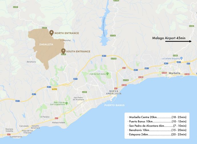 Photograph of where La Zagaleta is Located