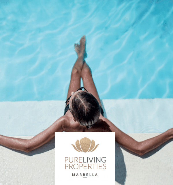 Relaxed woman in the pool