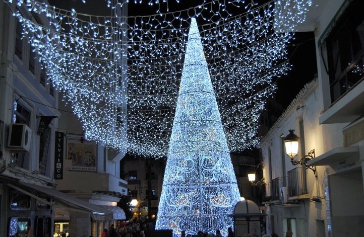 Marbella Old Town at Christmas
