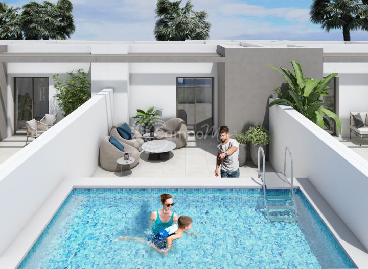 Estepona, New residencial complex of townhouses in Estepona Town.
