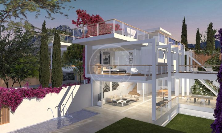 Elegant family villa with sea views near Marbella centre