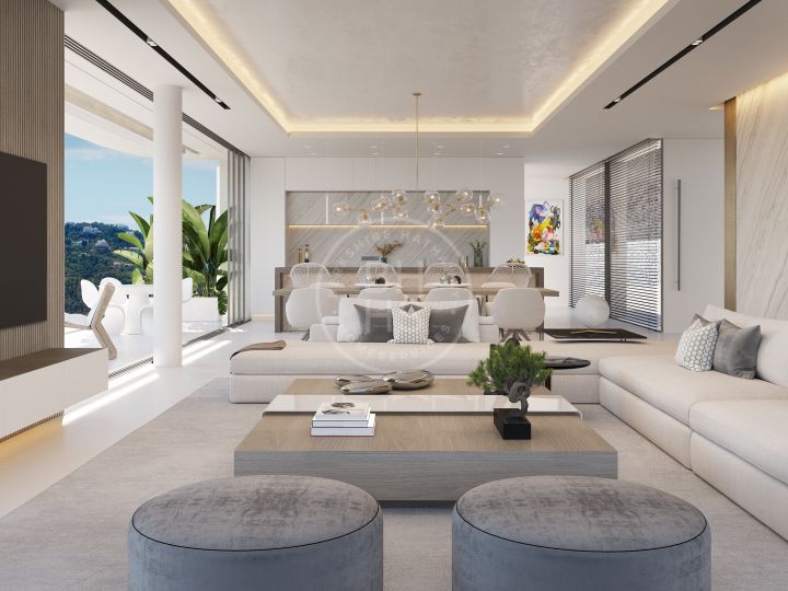 Off-plan sustanaible luxury villa with panoramic sea views in a privileged location close to La Zagaleta