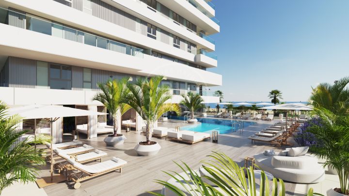 Modern large apartment in a new project of luxury homes with panoramic sea views on the western coastline of Málaga